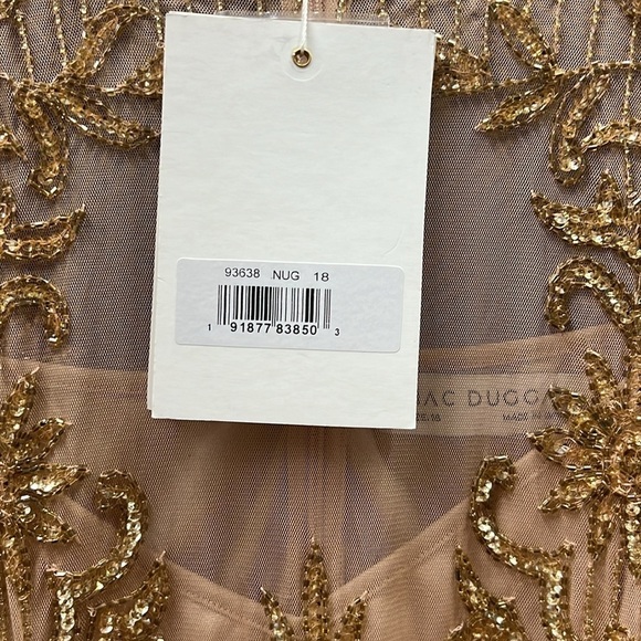 Mac Duggal 93638 NWT BEADED ILLUSION PUFF SLEEVE GOWN - Picture 8 of 9